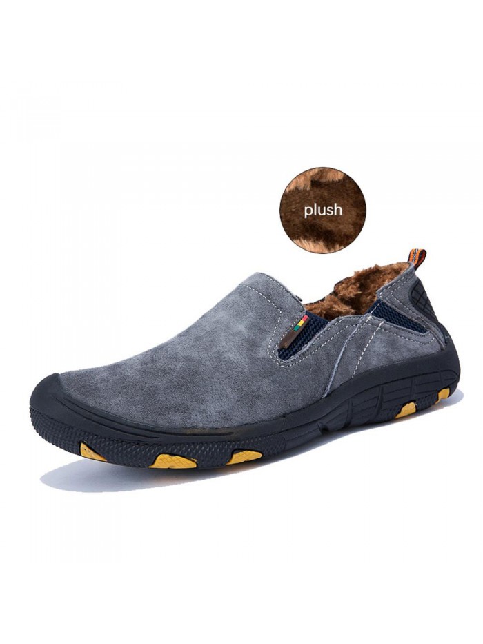 autumn winter shoes men Casual leather shoes Fashion shoes Keep your feet warm men loafers High quality