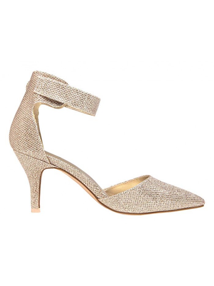 Women Pumps Low Heel Shoes Ankle Strap Heels Shoes Women