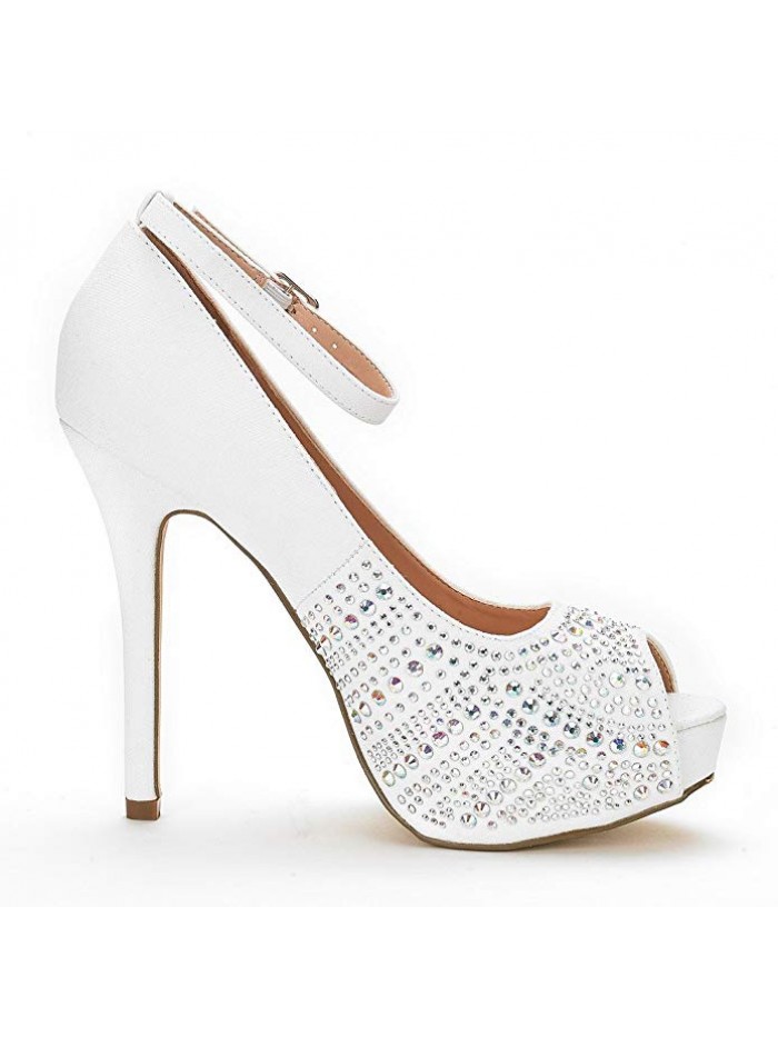 Women's Swan High Heel Plaform Dress Pump Shoes